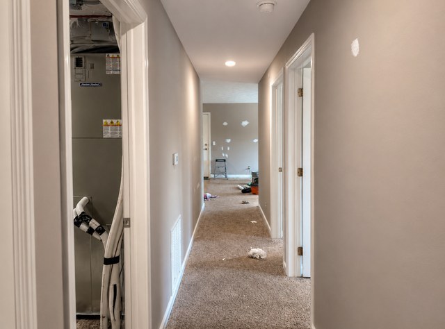 Apartment interior painting prep by Remington Painting in Omaha